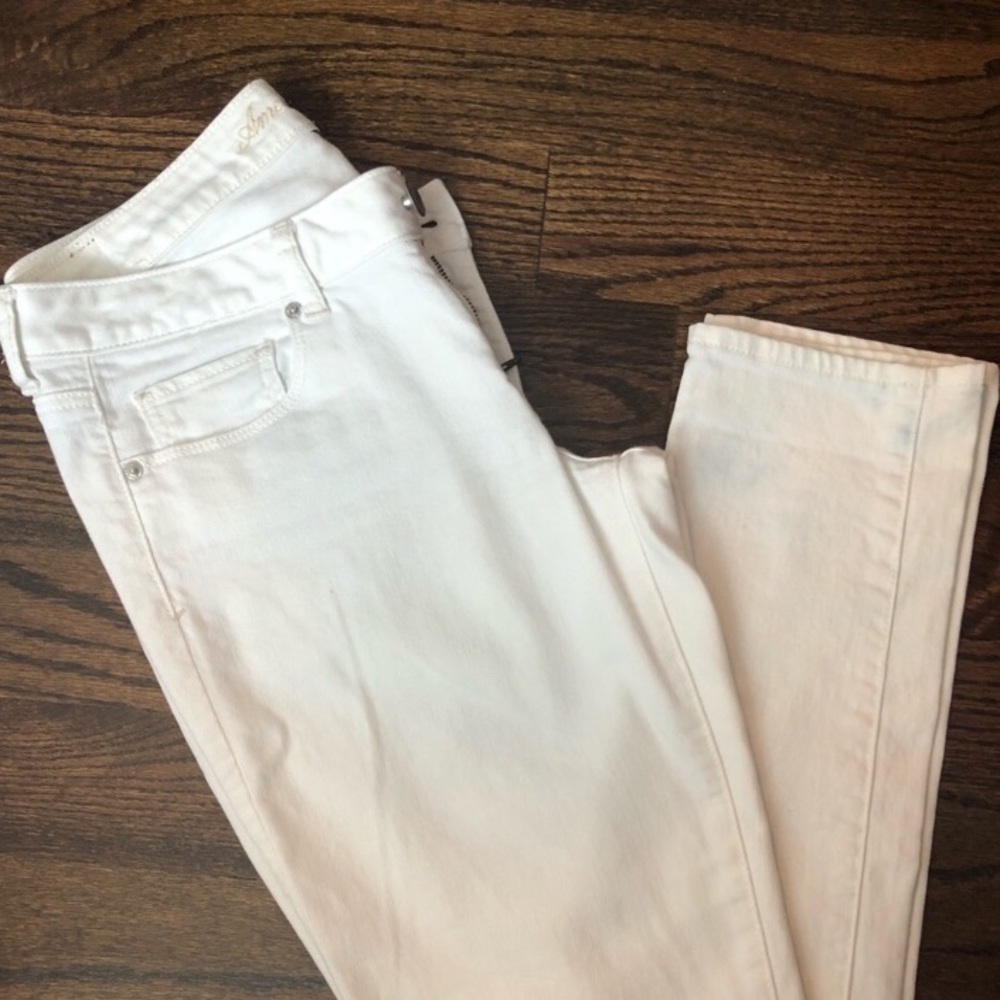 X-Long American Eagle White Skinny Jeans